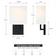 preview thumbnail 37 of 61, Wall Sconce Light With White Fabric Shade