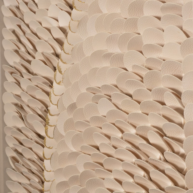 HUJI Leatherette Scales Shadow Box Wall Decor