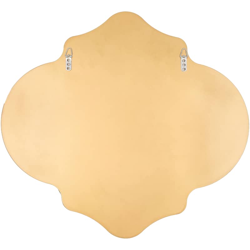 Aisling Quatrefoil Gold Mirror - 28"H x 26"W