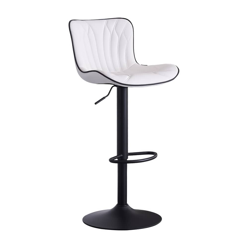 Counter Height Bar stools Modern Leather Adjustable Barstools