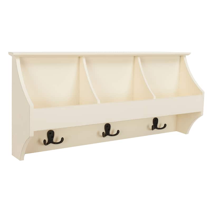 SAFAVIEH Remona Grey Hanging Storage Wall Rack - 28" x 5" x 12" - 28Wx5Dx12H