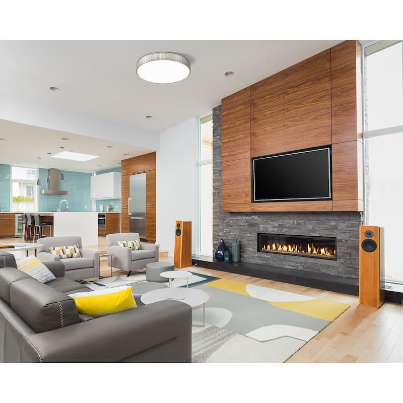 Madison by Z-Lite 1 Light Flush Mount in Brushed Nickel with Frosted Acrylic Shade. - Brushed Nickel