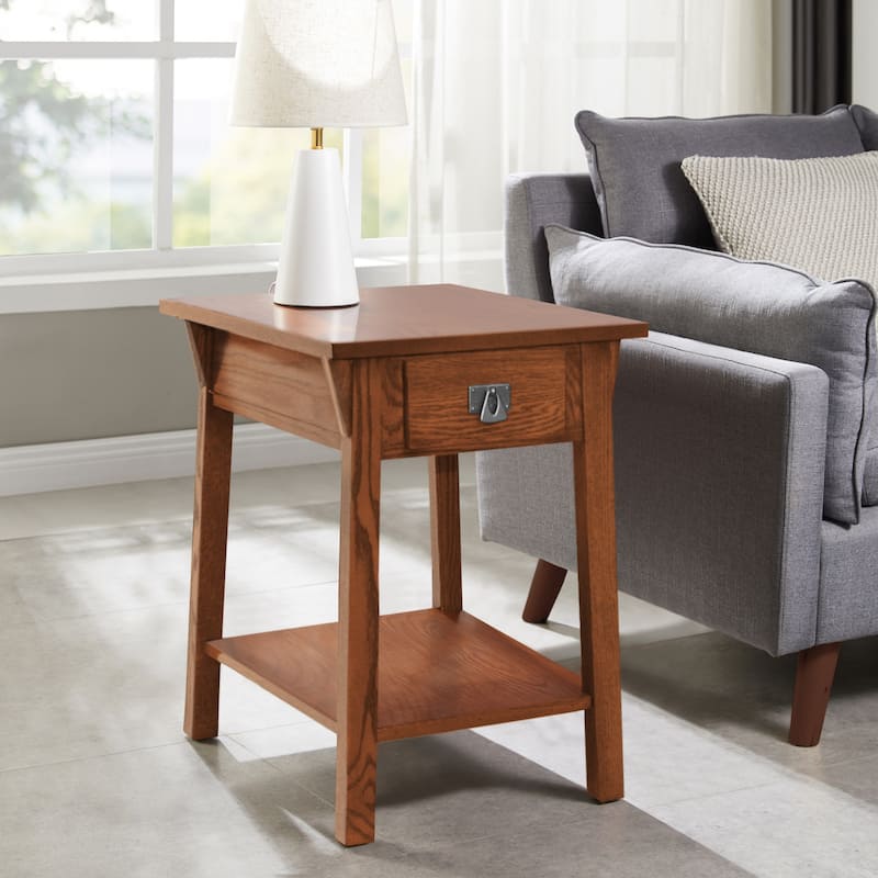 Leick Home Mission End Table with Drawer