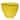 12" Yellow Ribbed Plastic Planter