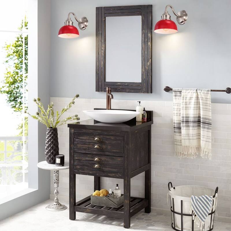 Lummilen 1 Light Farmhouse Dimmable Wall Bath Sconce