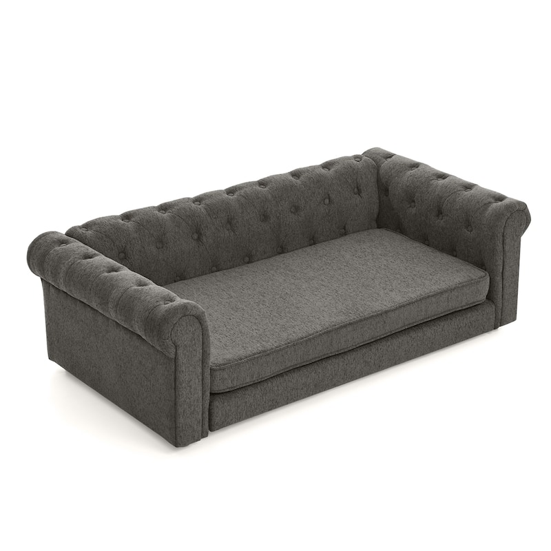 Elegant Rectangular Pet Sofa Bed for Dogs Up to 130lbs