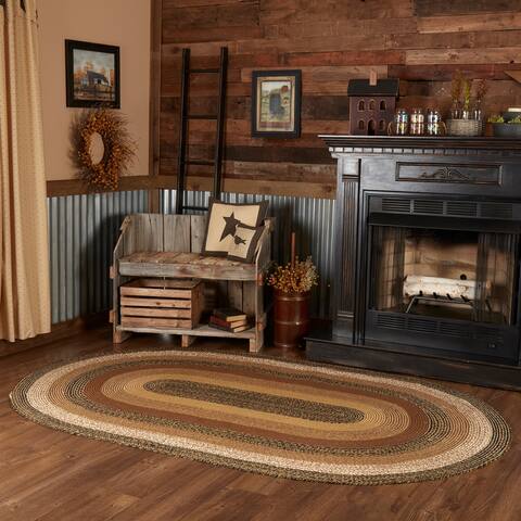 Kettle Grove Jute Rug Oval w/ Pad 60x96 - 5' x 8' Oval