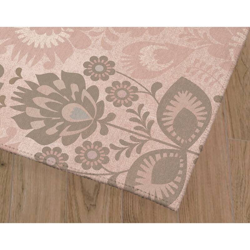 FOLK FLORAL PINK Kitchen Mat By Kavka Designs Bed Bath & Beyond