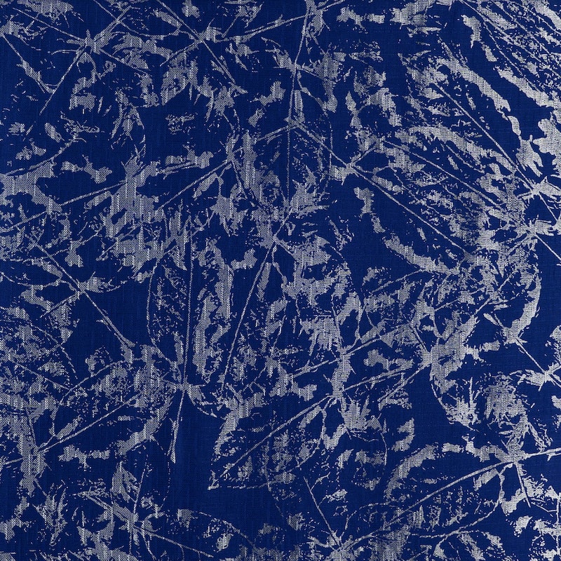 Brighton Abstract Leaves Foil Print Window Curtain