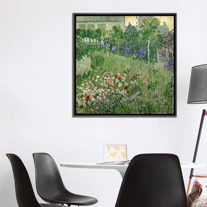 iCanvas "Daubigny's garden, 1890 " by Vincent van Gogh Framed