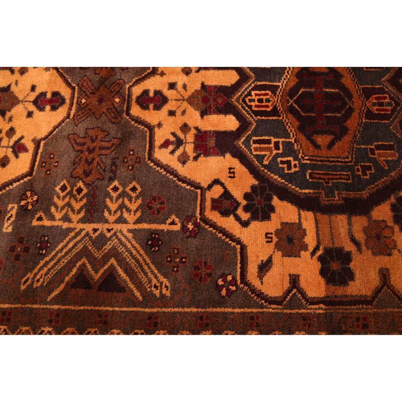 ECARPETGALLERY Hand-knotted Teimani Brown Wool Rug - 3'10 x 6'11