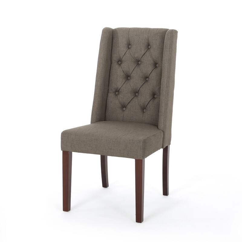 Blount Wooden Dining Chair with Fabric Cushions (Set of 2) by Christopher Knight Home