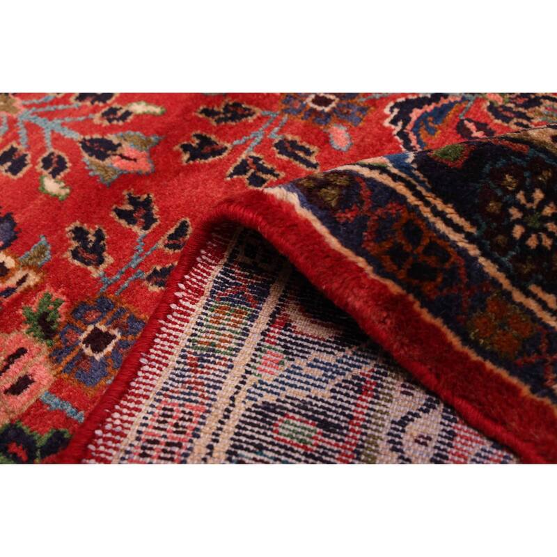 ECARPETGALLERY Hand-knotted Andelz Red Wool Rug - 2'10 x 11'3