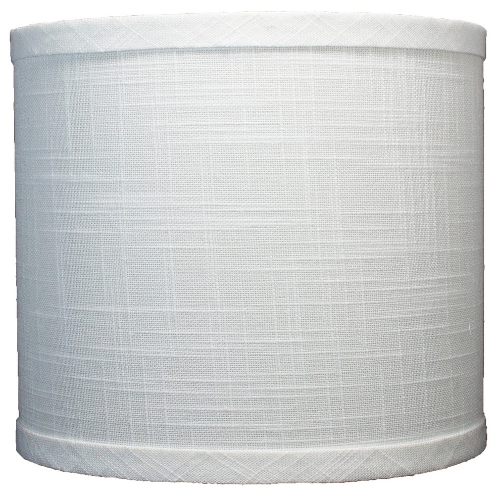 Classic Drum Linen Lamp Shade, 8" to 16" Bottom Size
