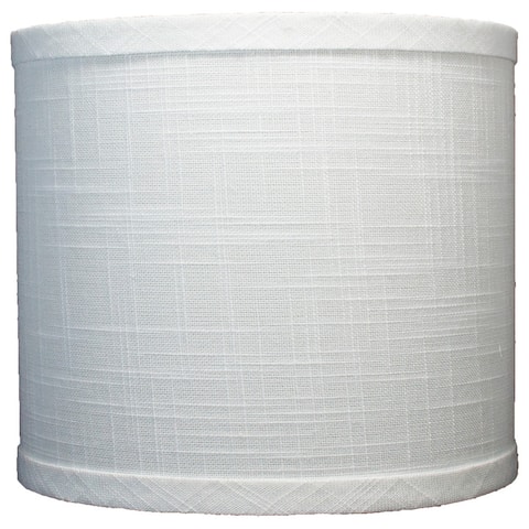 Classic Drum Linen Lamp Shade, 8" to 16" Bottom Size