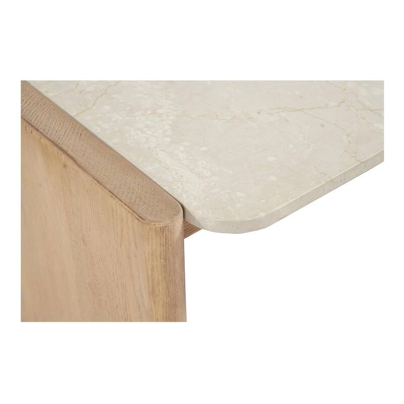 NADAAL STUDIOS Galatea, Rectangular Coffee Table With Marble Top - 41"W x39"D x16"H