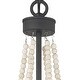 preview thumbnail 9 of 11, Acroma 6 Light 20In Wood Beaded Chandelier-UL Certified - N/A