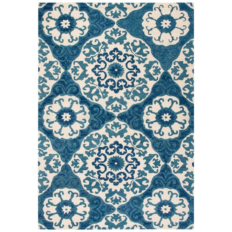 SAFAVIEH Handmade Roslyn Hildrun Modern Floral Wool Rug