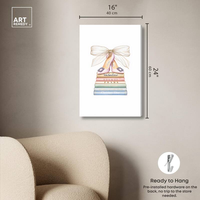 Bibliotheca Belle Canvas by Art Remedy, Gallery Wrapped