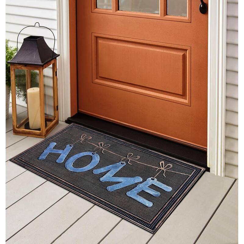 A1HC Welcome Rubber Pin Mat Beautifully Hand Finished Doormat