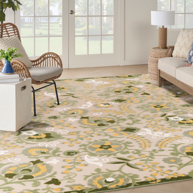 Nourison Aloha Indoor/Outdoor Floral Area Rug