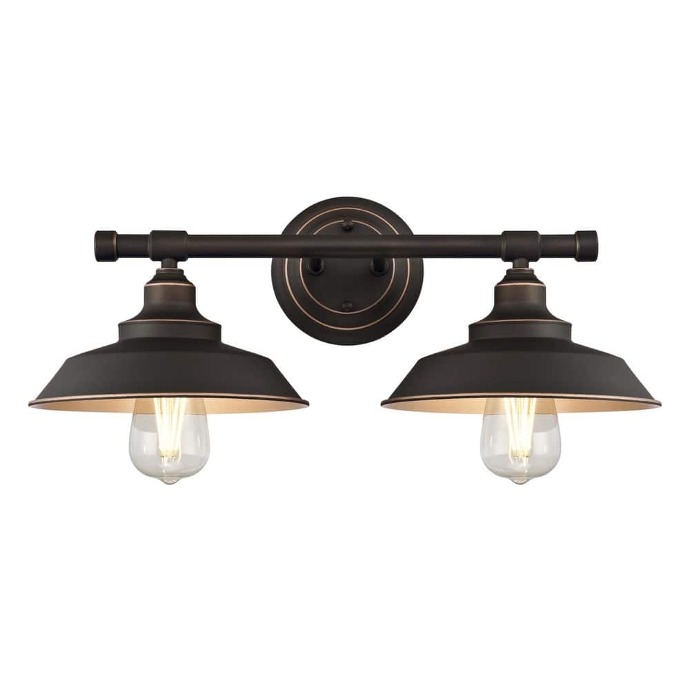 Westinghouse Lighting Iron Hill Two-Light Indoor Wall Fixture