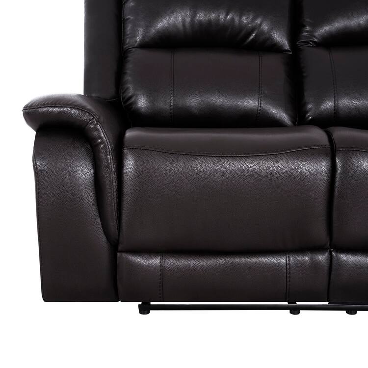 Manual Leather Reclining Sofa Collection – Recliner Furniture for Living Room & Home Office