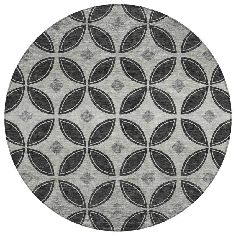 Machine Washable Indoor/ Outdoor Modern Gia Chantille Rug