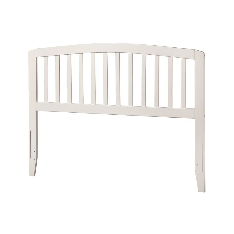 Richmond Slatted Wood Headboard with Rounded Top, USB Charging Port, and Easy Bed Frame Attachment