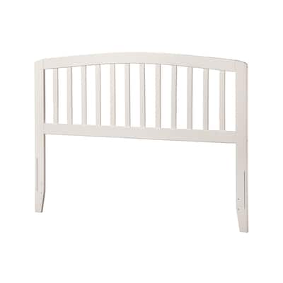 Richmond Slatted Wood Headboard with Rounded Top, USB Charging Port, and Easy Bed Frame Attachment