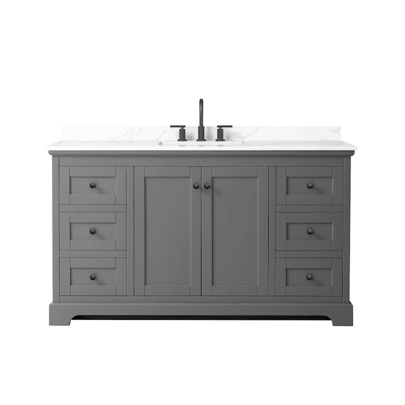 Wyndham Collection WCV232360S-QTZ-US3MXX Avery 60" Free Standing