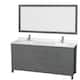 Option Dark Gray / Giotto Quartz Top / Brushed Chrome