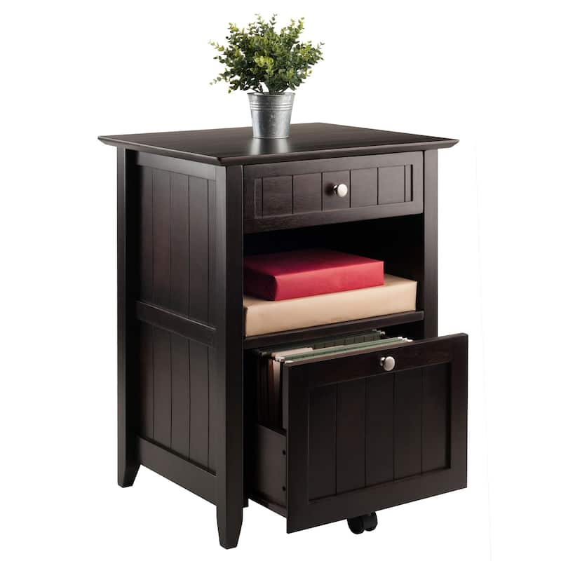 Burke File Cabinet Coffee Finish
