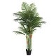 preview thumbnail 5 of 9, vidaXL Artificial Palm Tree with 3 Trunks Green 33.5"/47.2"/70.9" PP 70.9"
