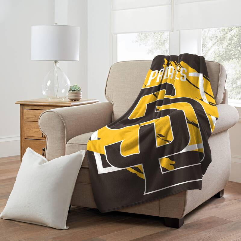 MLB San Diego Padres Dimensional Micro Raschel Throw Blanket