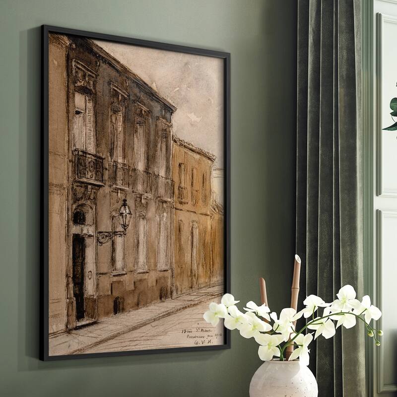 Vintage Landscape CCLVI -Framed Print