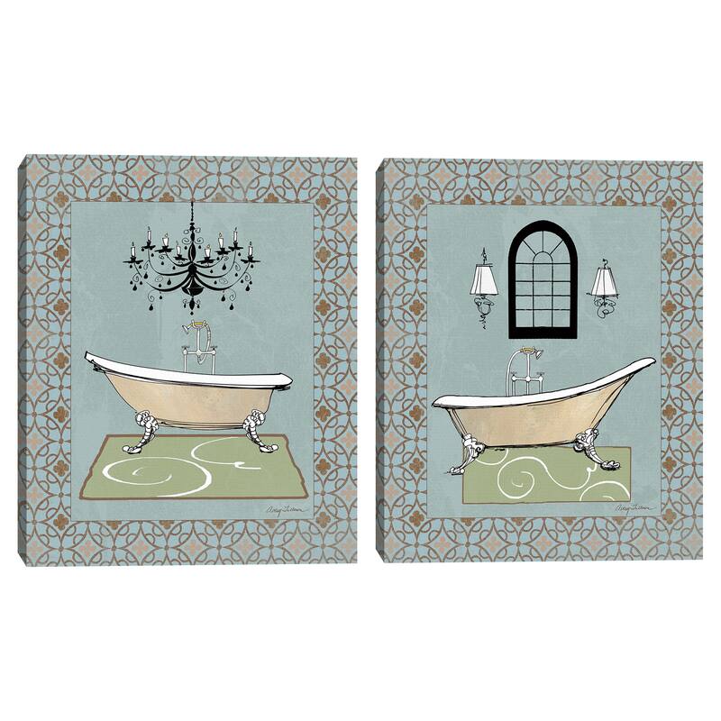 Chandelier Bath III, Chandelier Bath IV by Avery Tillmon Canvas Art Prints