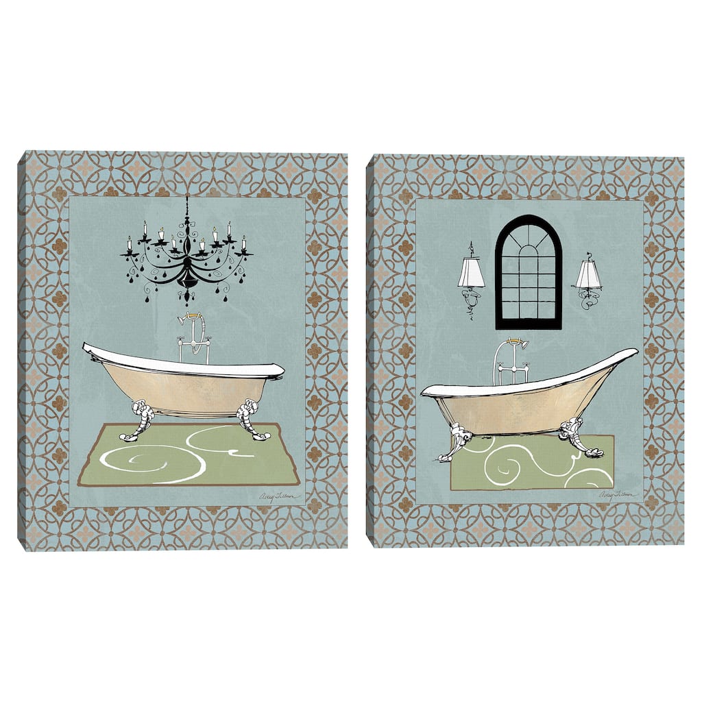 Chandelier Bath III, Chandelier Bath IV by Avery Tillmon Canvas Art Prints