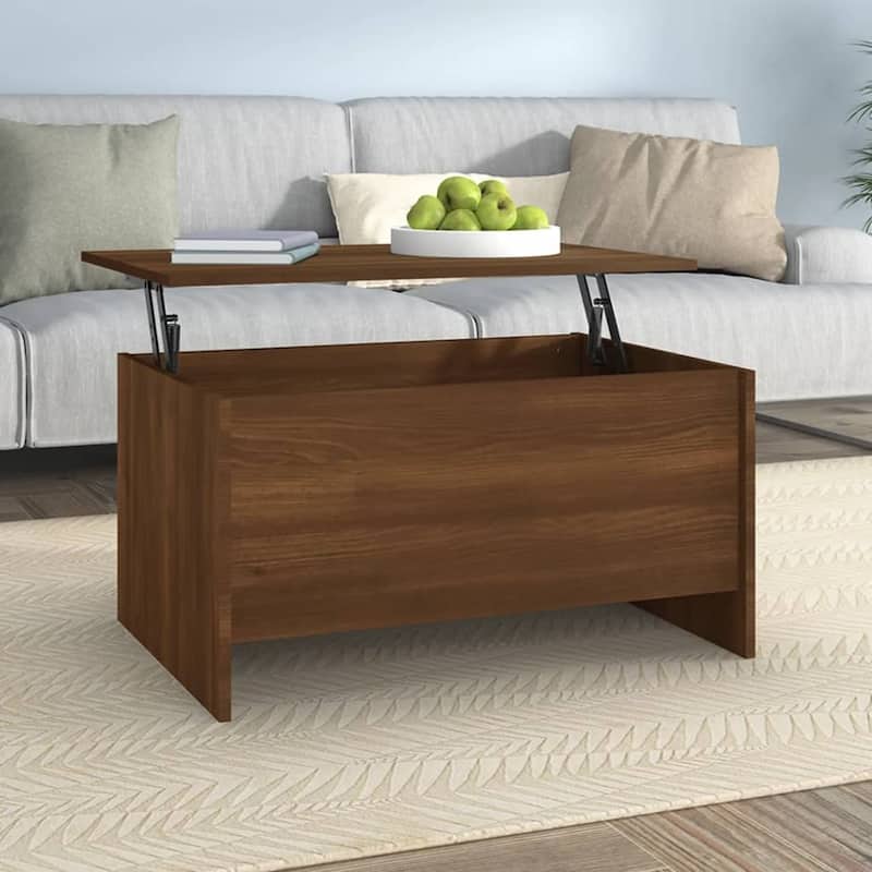 vidaXL Coffee Table Lift Top End Table Accent Side Sofa Table Engineered Wood - 31.5" x 21.9" x 16.3"