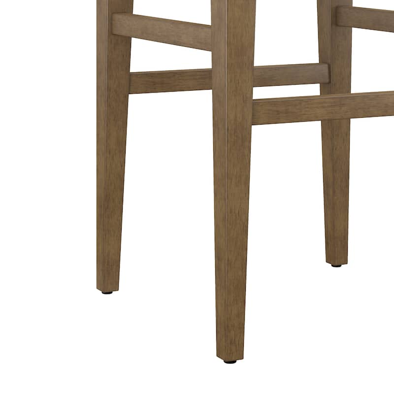 Hillsdale Renmark Counter Height Stool, Brushed Gray - 31.25H x 16.5W x 18.25D; Seat Height: 26.25"