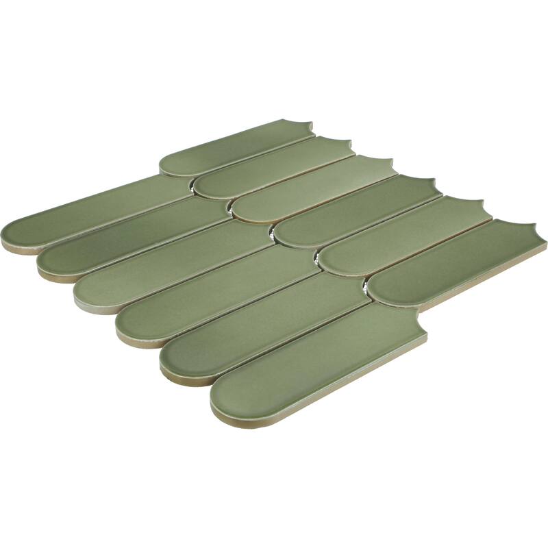Daltile Artefino Vintage 2 x 6 Fish Scale Mosaic (10 PC Per SQFT) (10.00 SQFT Per Carton)