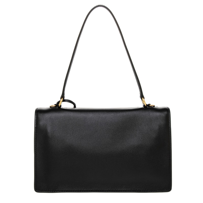 Prada soft sound medium leather shoulder bag