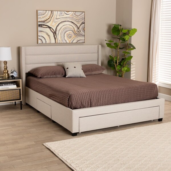 Tall queen captain's platform storage bed with hot sale 12 drawers