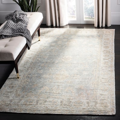 SAFAVIEH Hand-knotted Maharaja Kikuko Traditional Oriental Viscose Rug