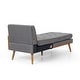 preview thumbnail 2 of 20, Fluhr Mid-century Modern Chaise Sectional by Christopher Knight Home