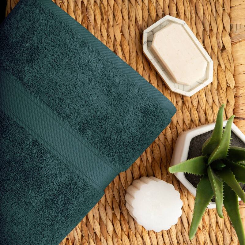 Superior Egyptian Cotton Pile Heavyweight Bath Towel Set of 2