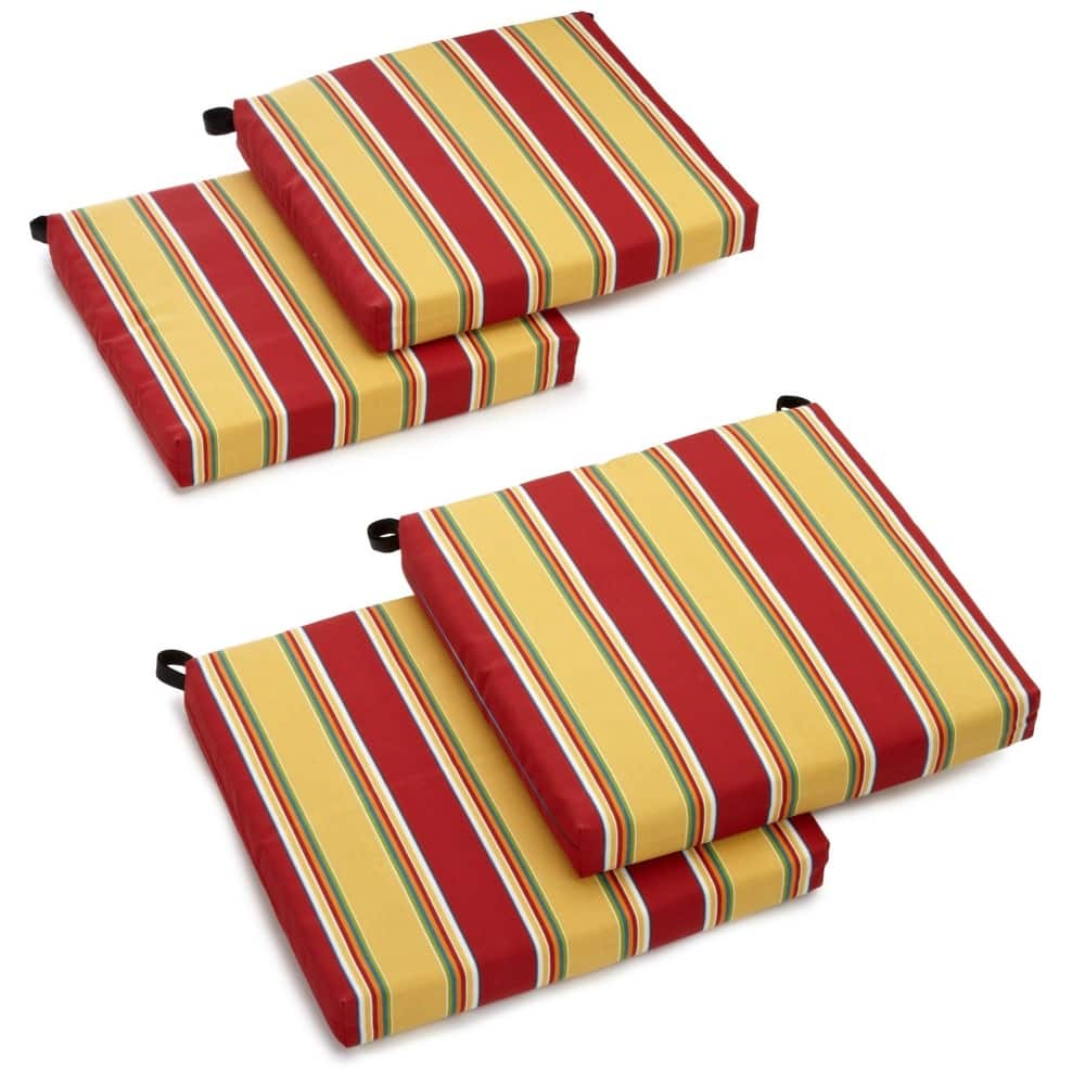 20-inch by 19-inch Indoor/Outdoor Chair Cushions (Set of 4) - 20 x 19
