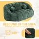 preview thumbnail 5 of 93, Chenille Bean Bag Loveseat Sofa High Back for Adults and Kids Indoor & Outdoor