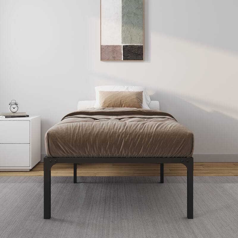 NapQueen ZETA 16 Inch Height Metal Platform Bed Frame - Twin