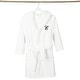 preview thumbnail 61 of 103, Sweet Kids 100% Polyester SUPER PLUSH Double Brushed Hooded Bathrobe with Black Script Monogram